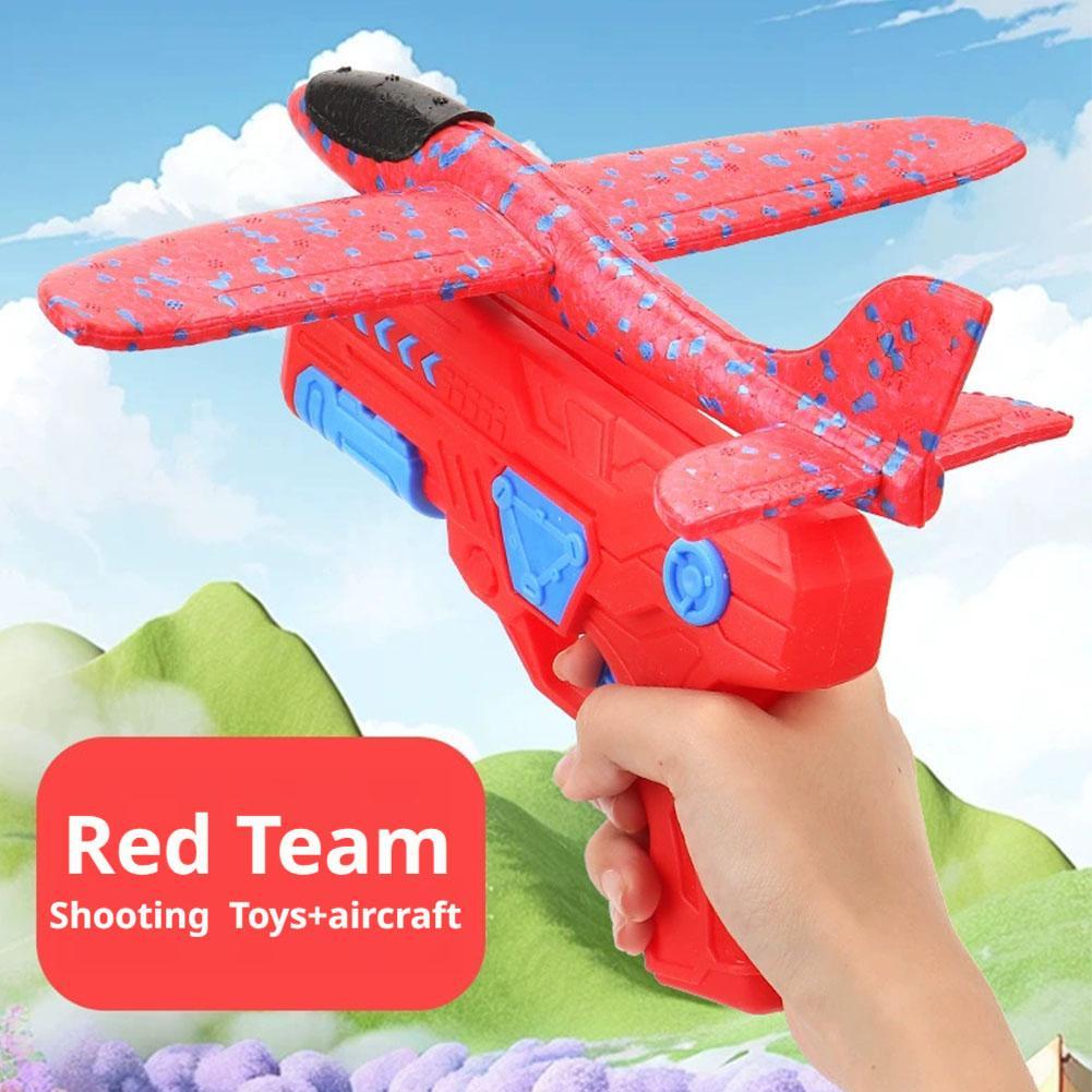 Catapult Launcher Toy - Светящийся пенопластовый самолет-катапульта 10М, игрушечный пистолет-катапульта